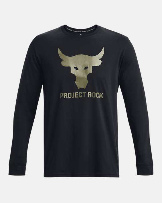 Herenshirt Project Rock Brahma Bull met lange mouwen, Black, pdpMainDesktop image number 4